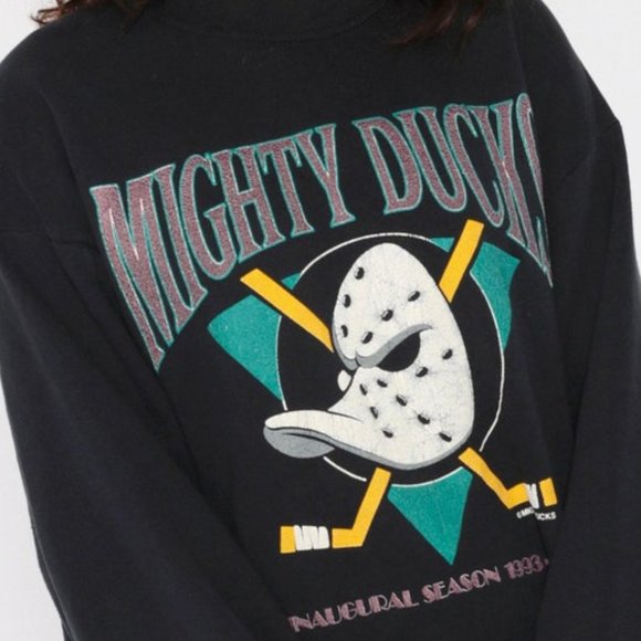 Vintage Mighty Ducks, Anaheim Ducks NHL 90s Hockey Sports Shirt Unisex Tee, T-Sh - Picture 2 of 2